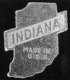 Indiana Glass gray foil label