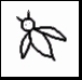L. G. Wright bee or hummingbee glass mark