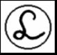 Libbey Trademark (circled cursive L)